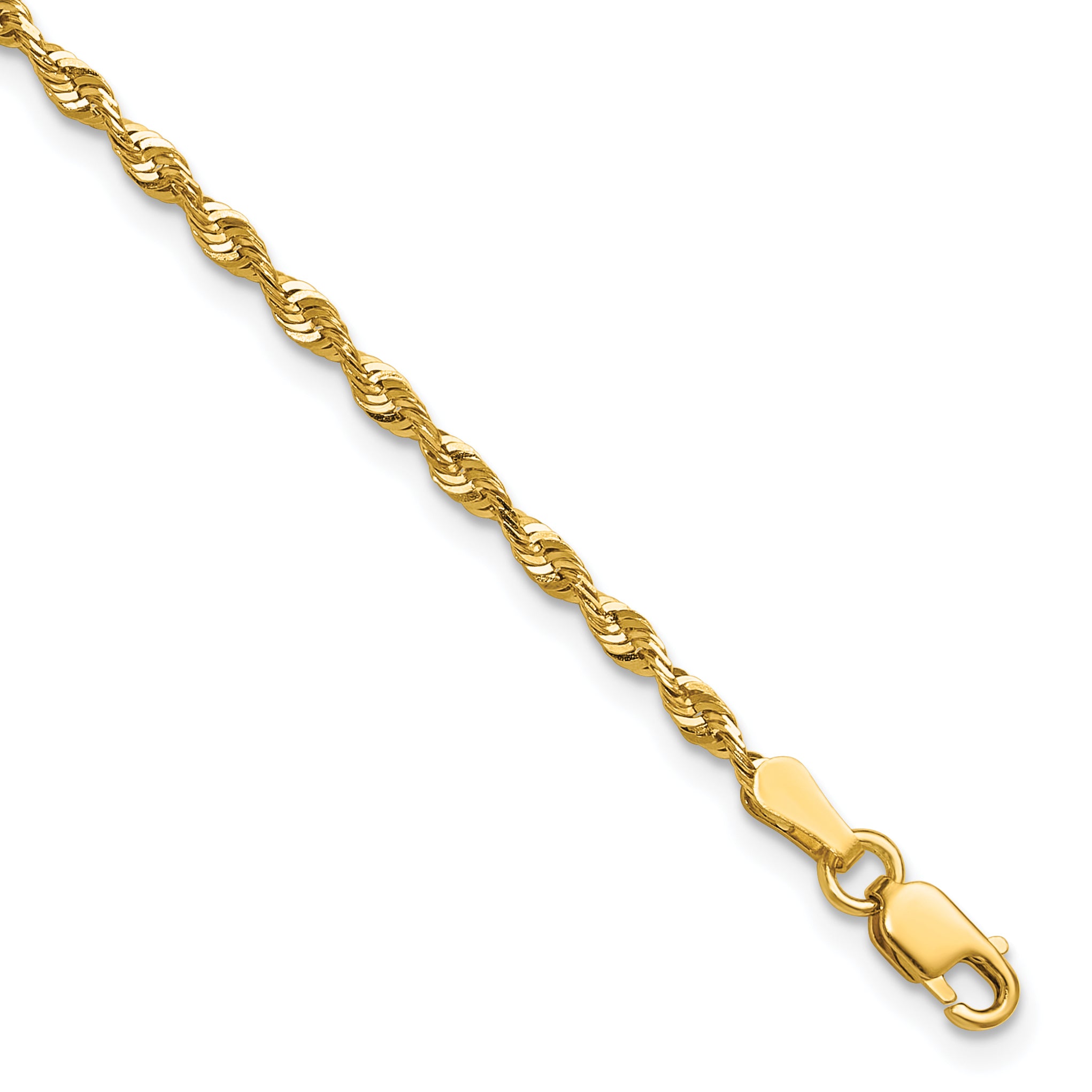 10k 2.25mm Extra-Light D/C Rope Chain