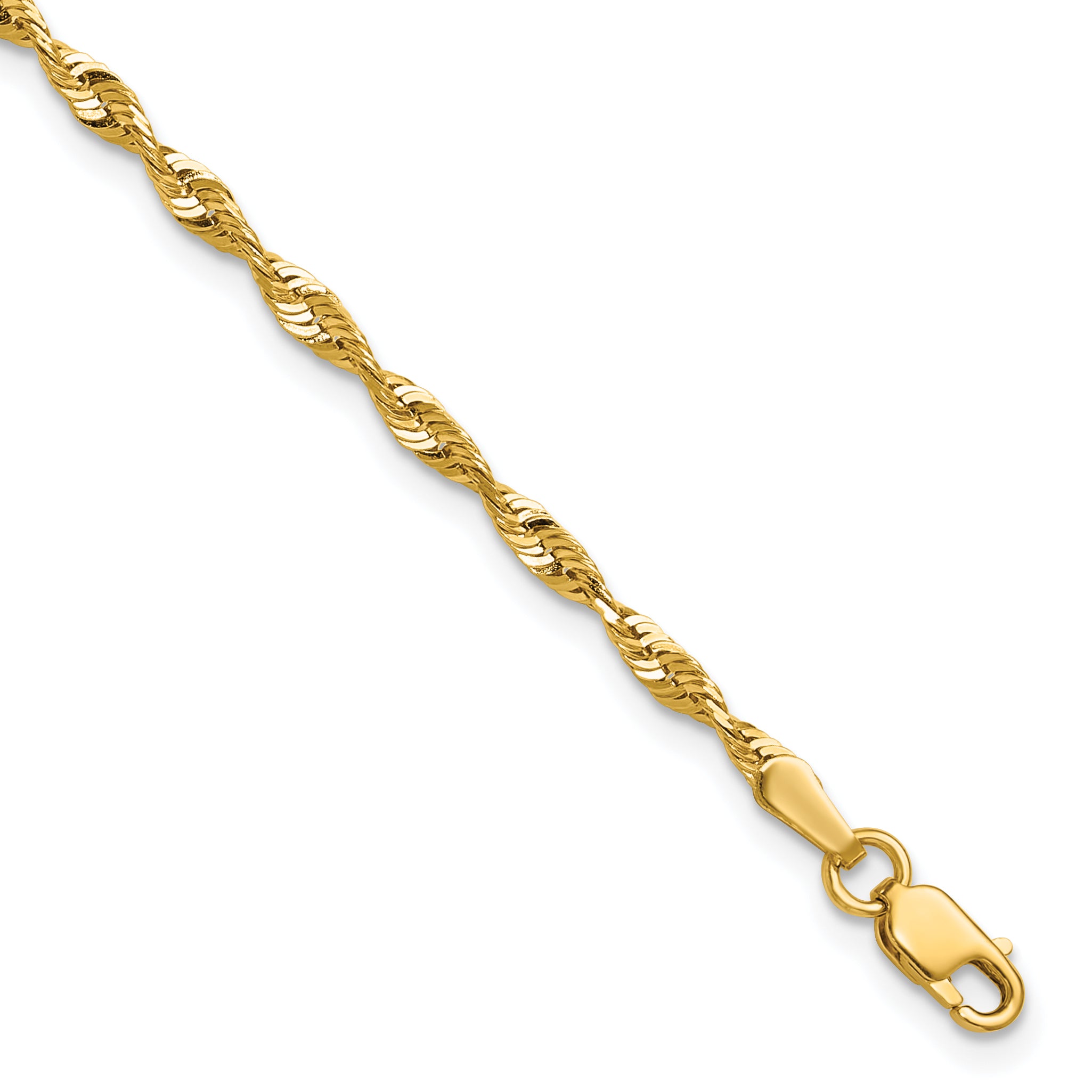 10k 2.50mm Extra-Light D/C Rope Chain