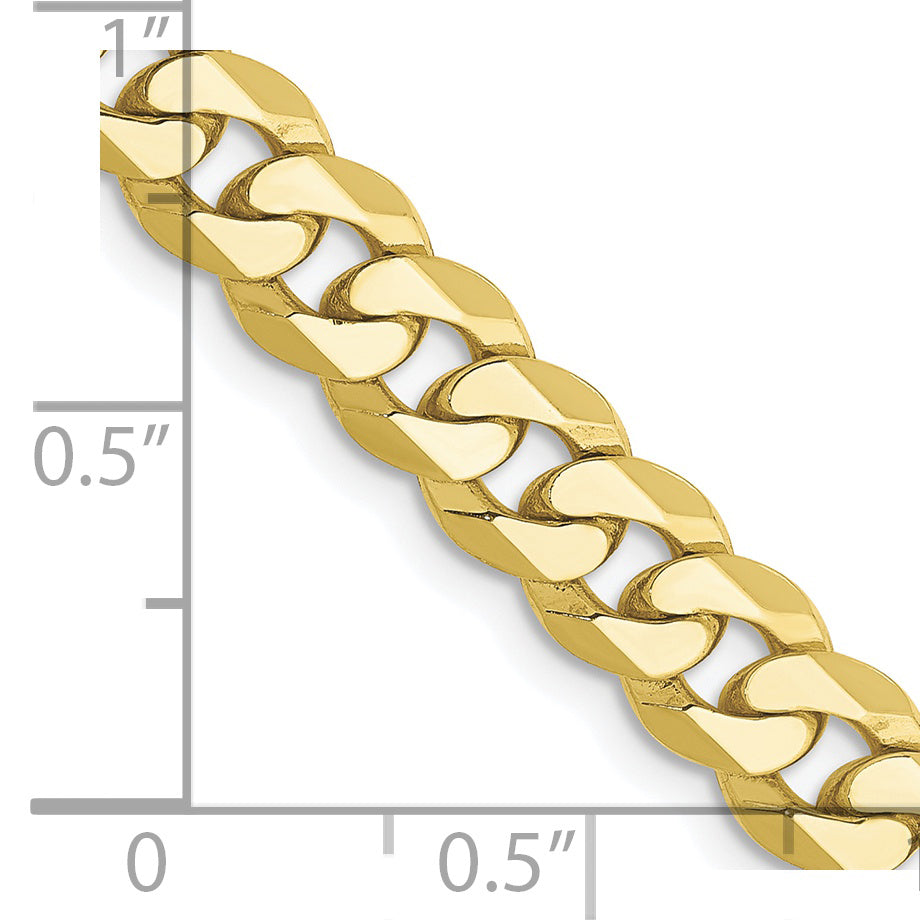 10K 6.25Mm Flat Beveled Curb Chain