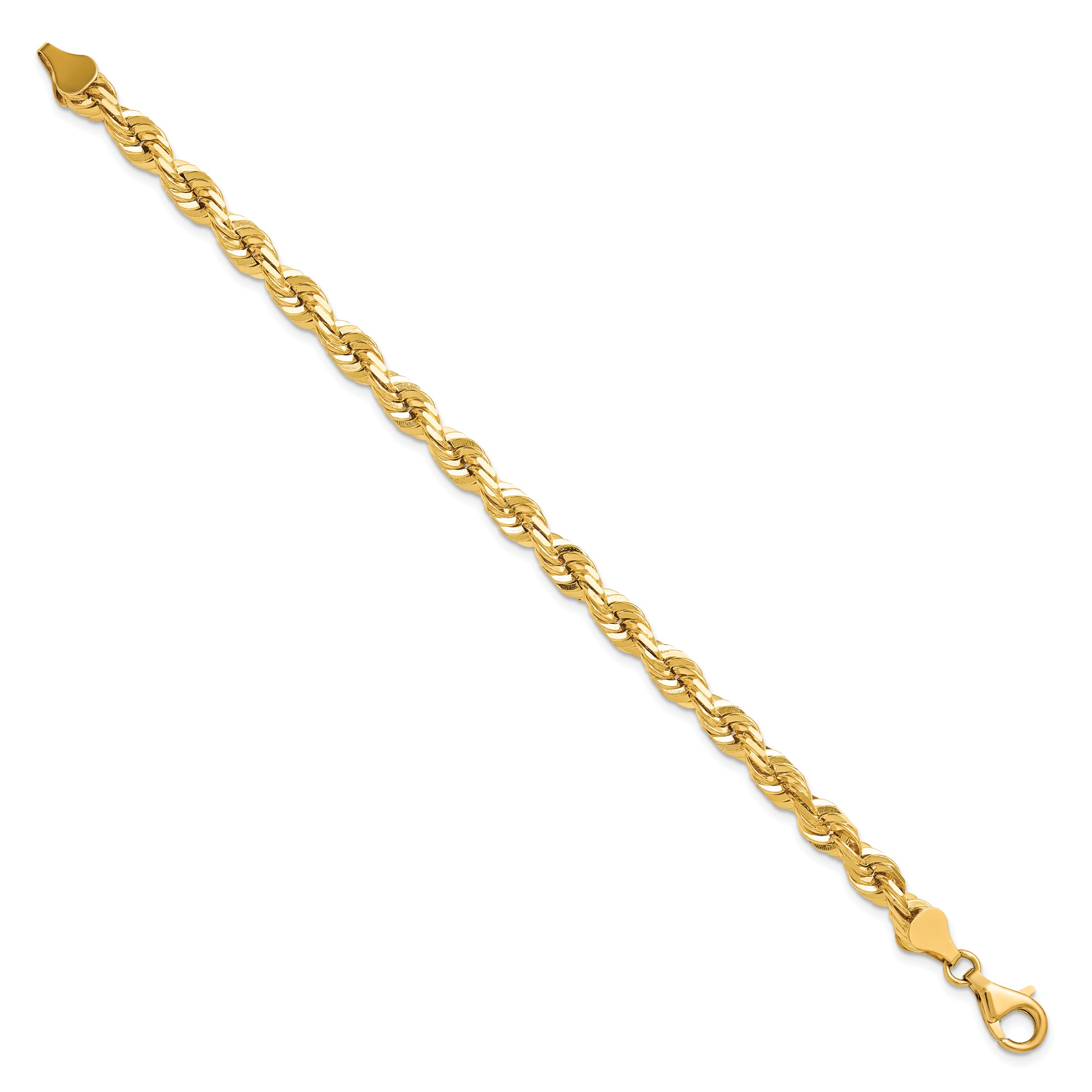 10k 5.5mm Diamond-cut Rope Chain