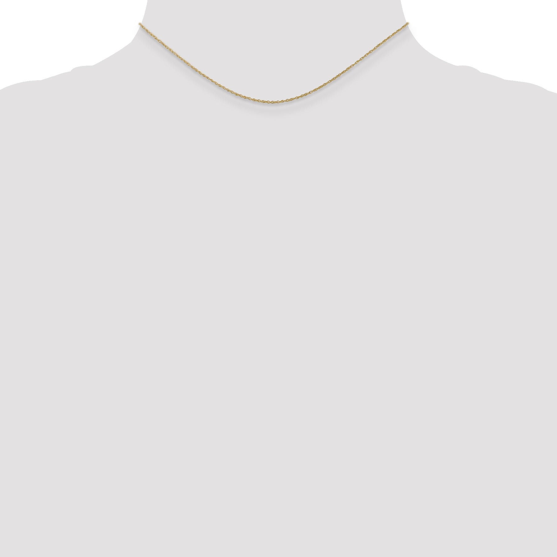 10k .8mm Lite-Baby Rope Chain