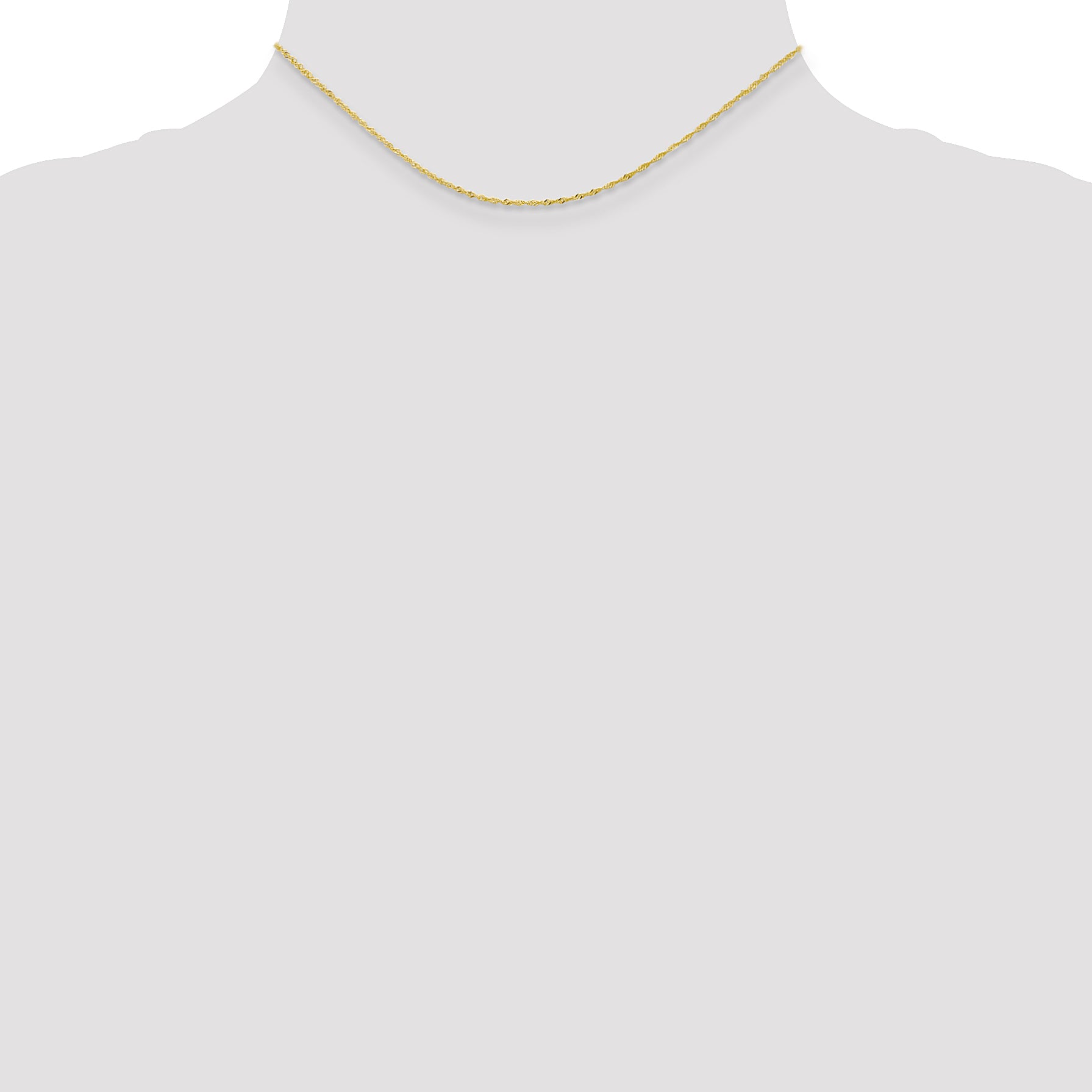 10k 1.1mm Singapore Chain