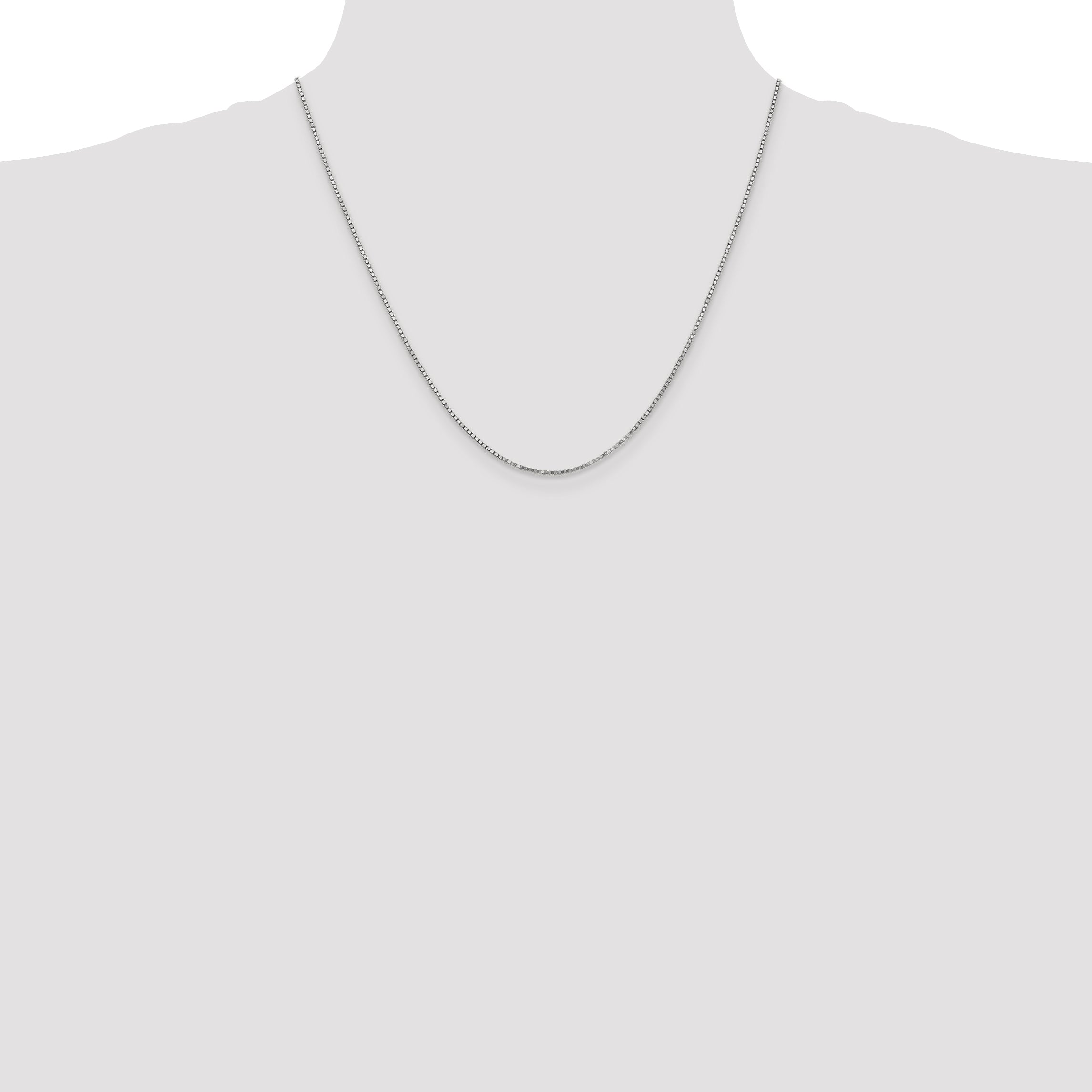 10k WG 1.25mm Box Chain