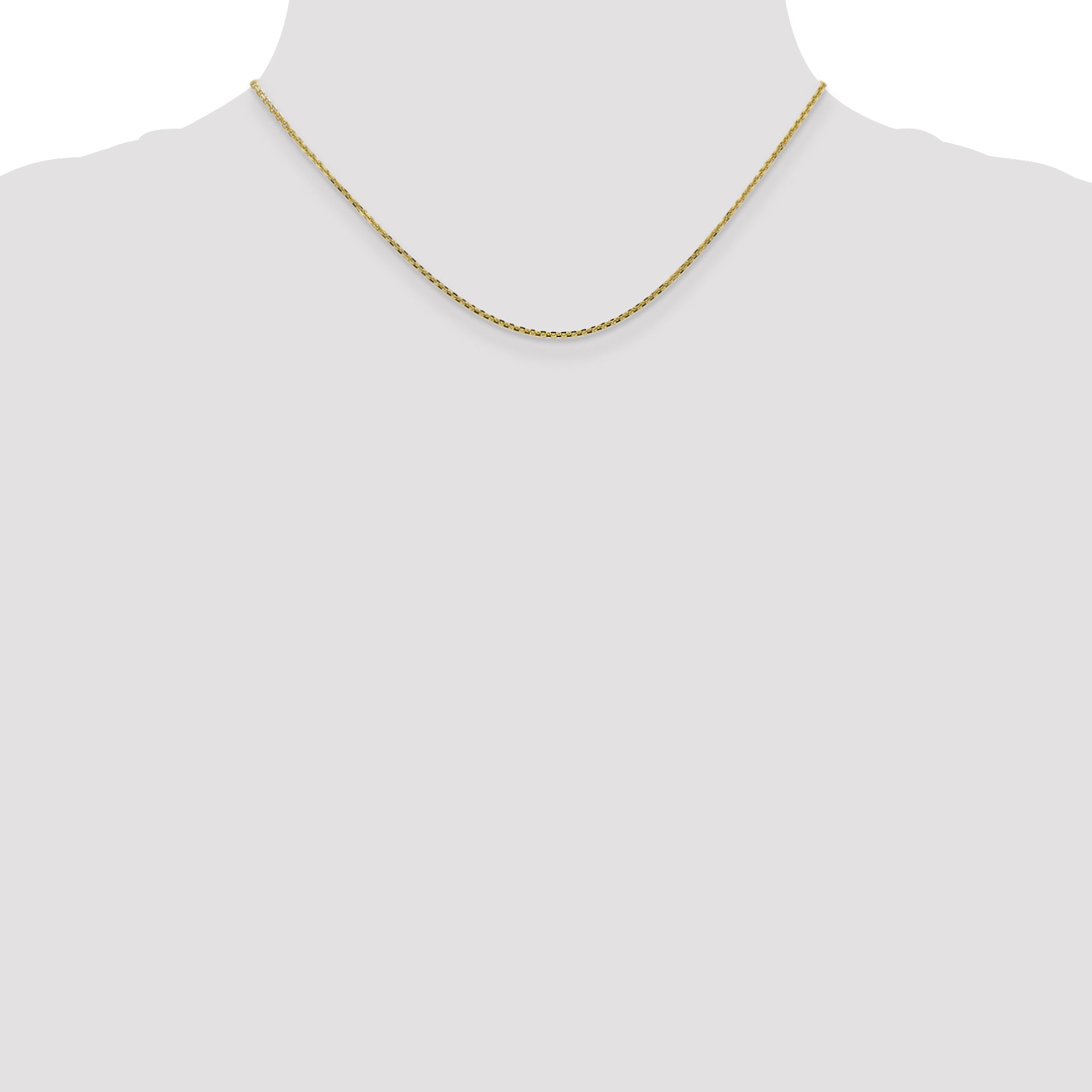 10K 1.45mm D/C Cable Chain Anklet