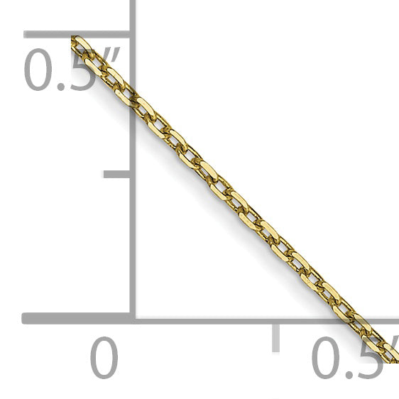 10k .8mm D/C Cable with Spring Ring Clasp Chain