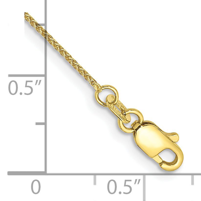 10K .85Mm Spiga Chain Anklet