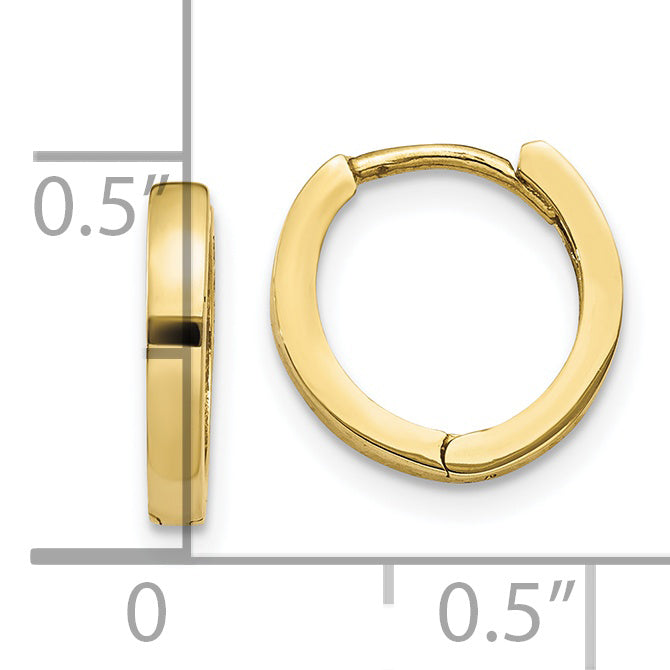 10k Hinged Hoop Earrings