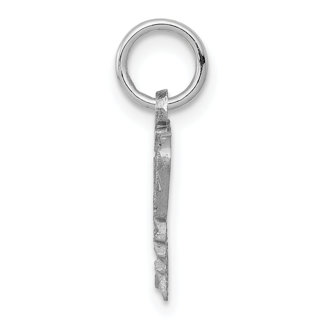 10k White Gold Butterfly Charm