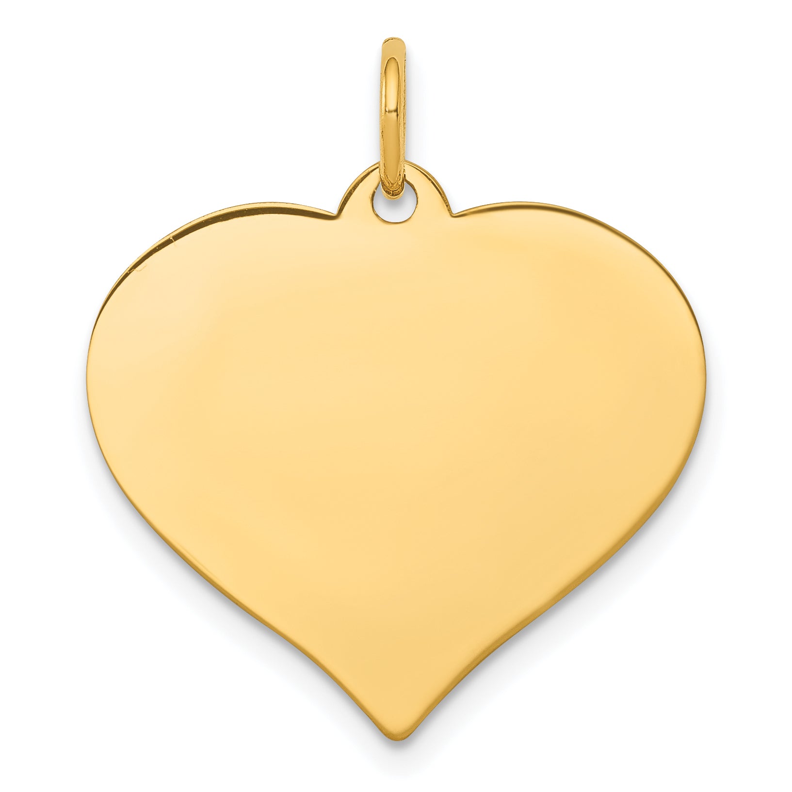 10k .013 Gauge Heart Disc Charm