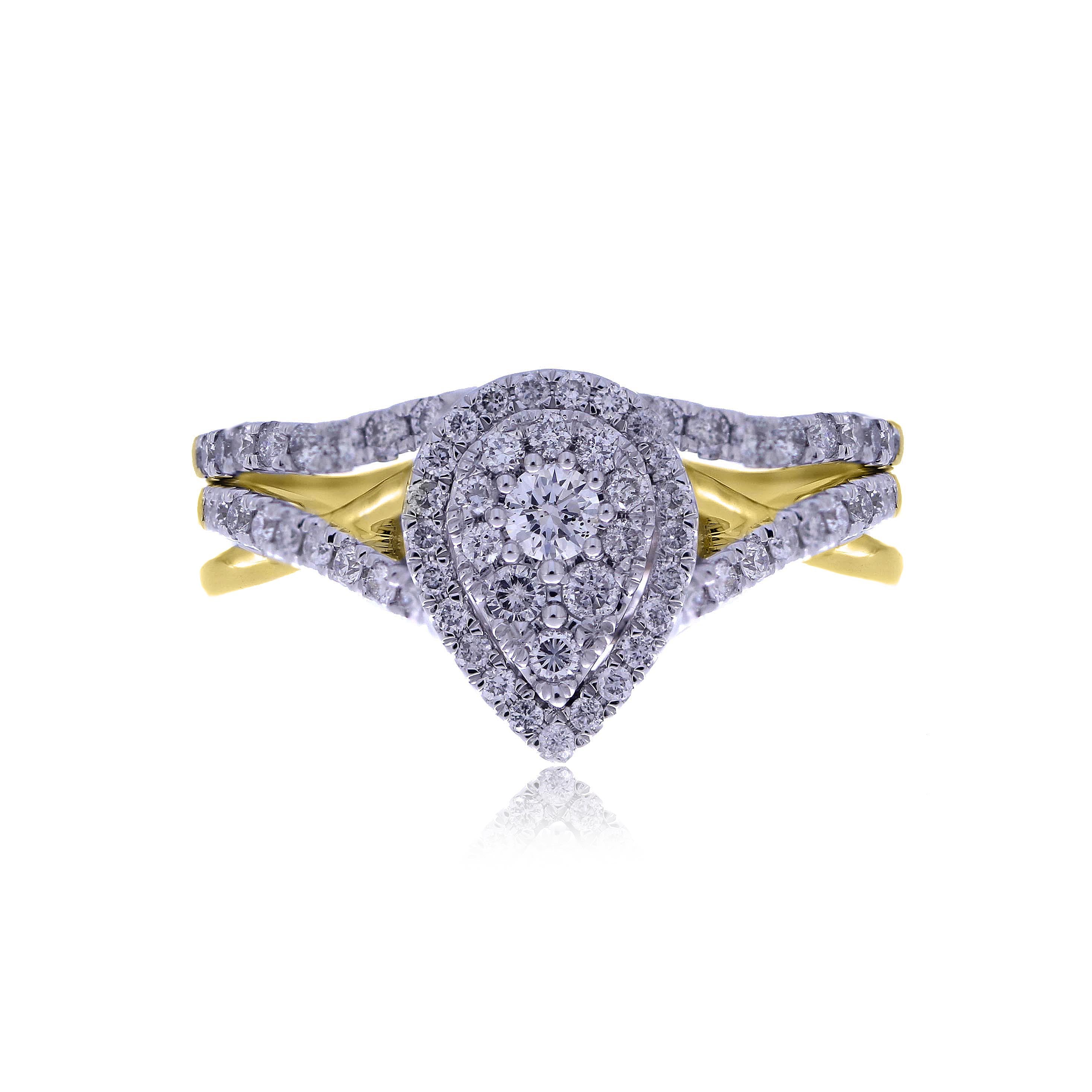 14K Yellow 0.66-0.68Ct D-Ladies Rings