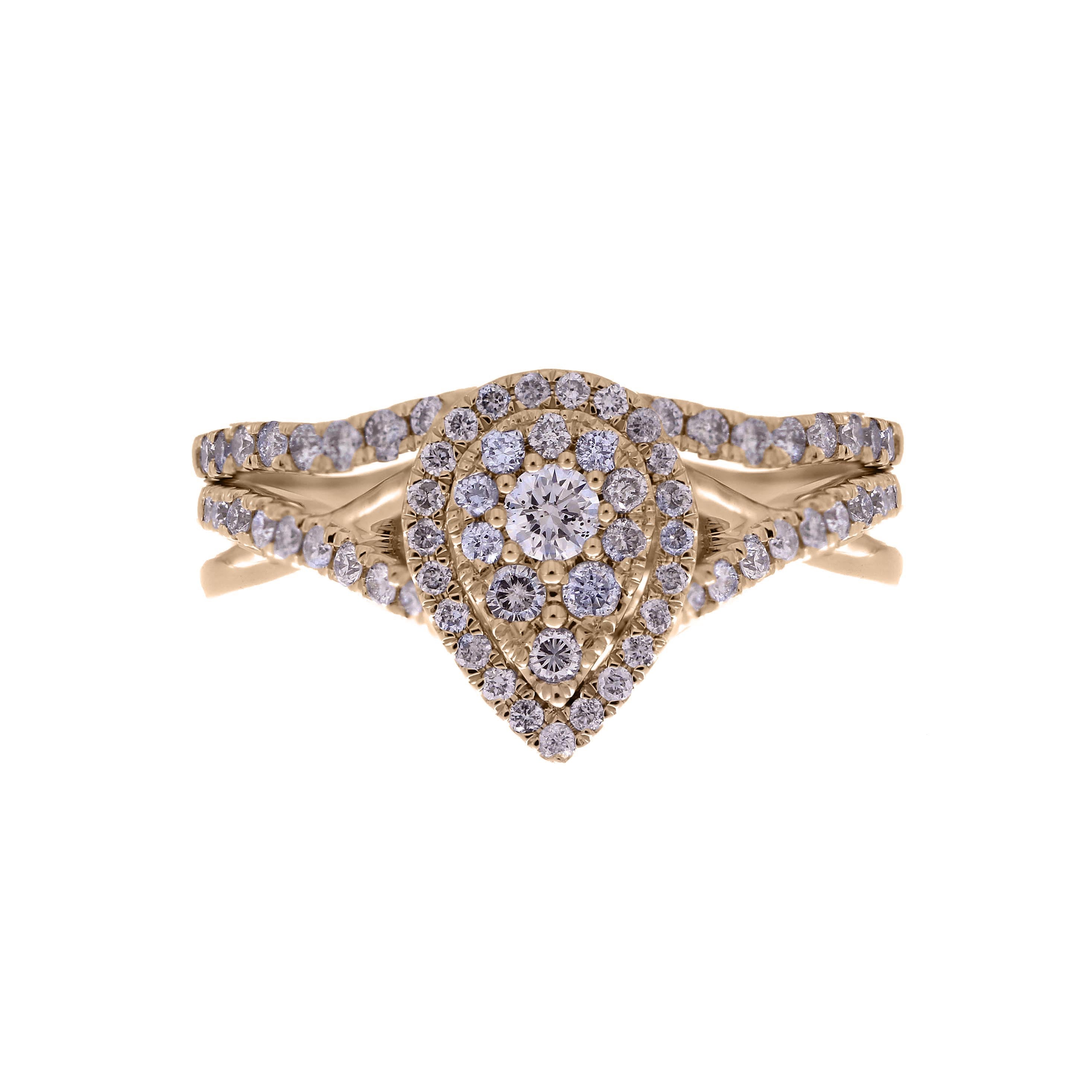 14K Pink 0.66- 0.67 Ct D-Ladies Ring