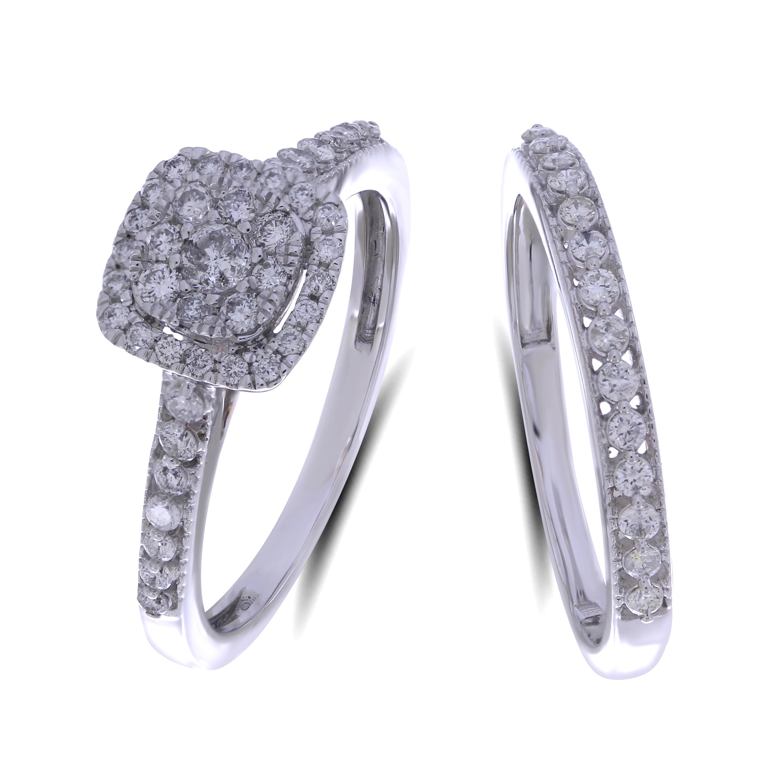 14K White 0.64-0.70 Ct D-Ladies Ring