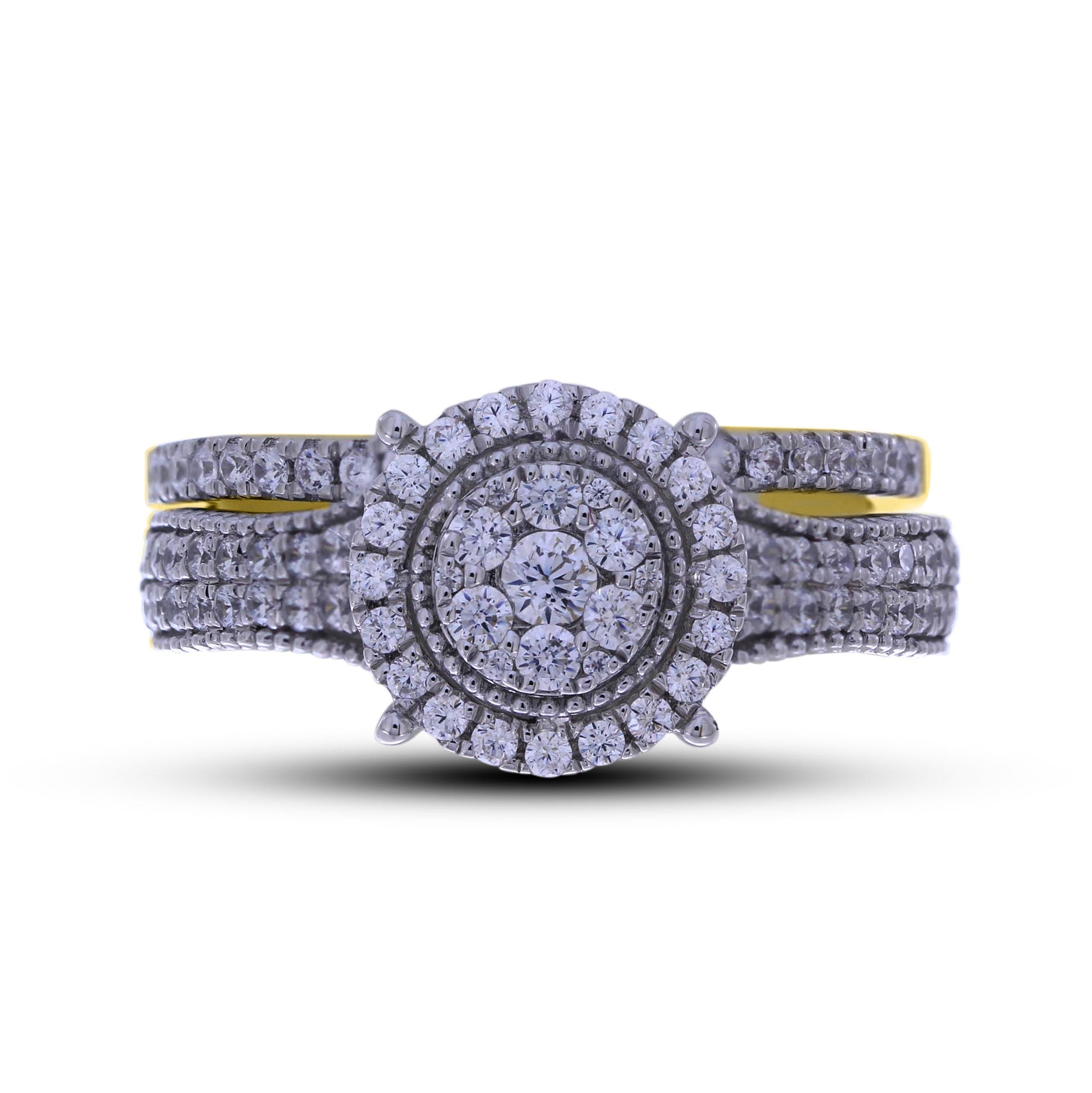 14K Yellow 0.89-0.93Ct D-Ladies Ring