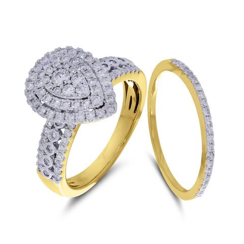 14K Yellow 1.00-1.06 Ct D-Ladies Rings