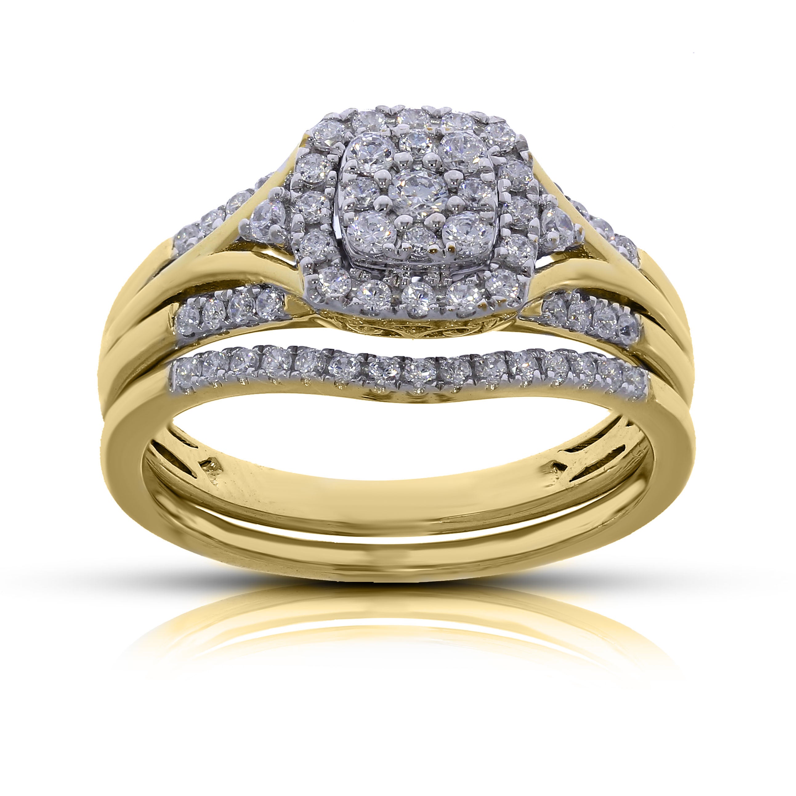 14K Yellow 0.55-0.57Ct D-Ladies Rings