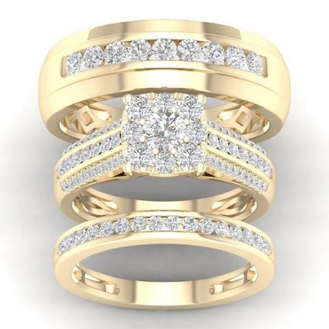 10K Yellow 1.50Ct D-Ladies Ring