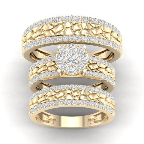 10K Yellow 1.50Ct D-Ladies Ring