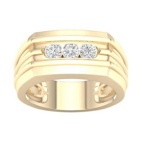 10K Yellow 0.50Ct D-Mens Ring