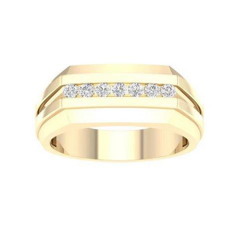 10K Yellow 0.15Ct D-Mens Rings