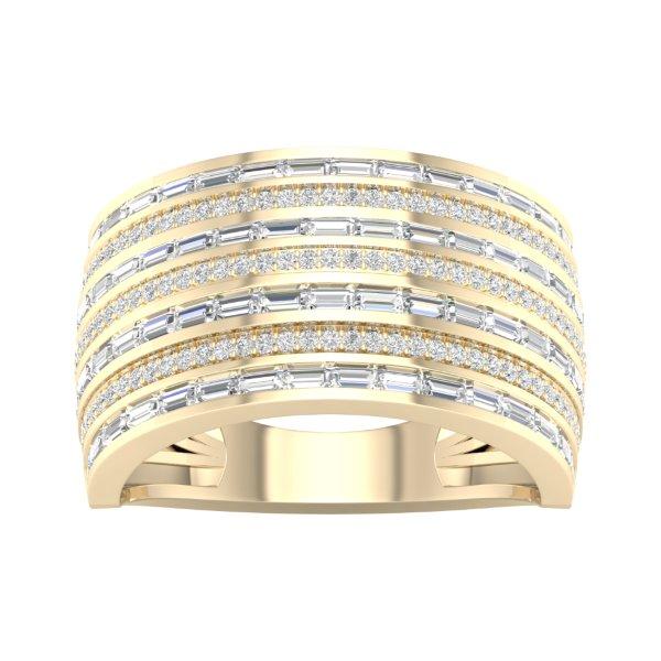 10K Yellow 1.33Ct D-Mens Band