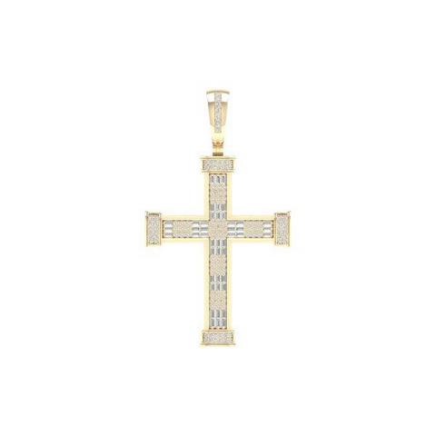 10K Yellow 0.75Ct D-Cross