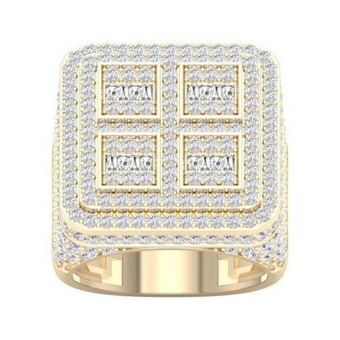 10K Yellowspl Price: 4.00Ct D-Mens Ring