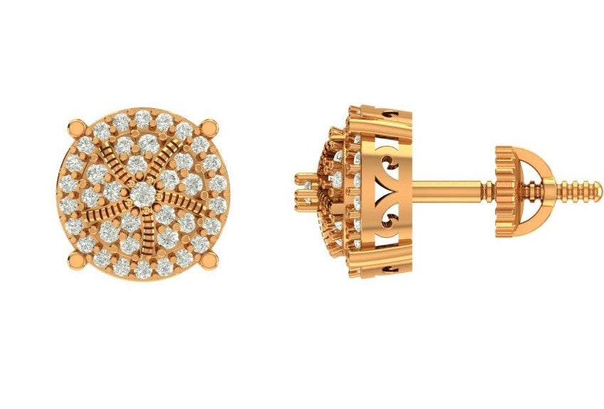 10K Yellow 0.46Ct D-Earrings