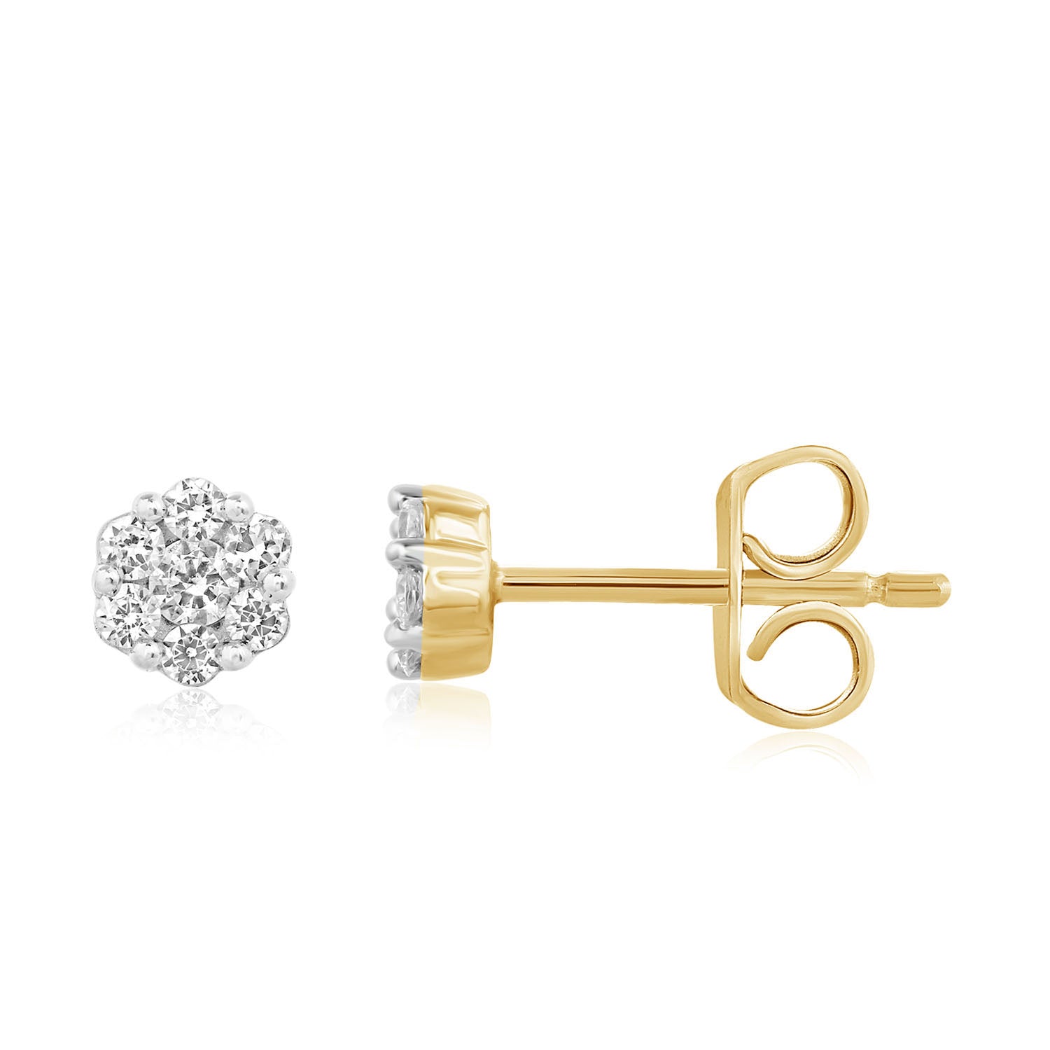 10K Yellow 0.20Ct D-Earrings