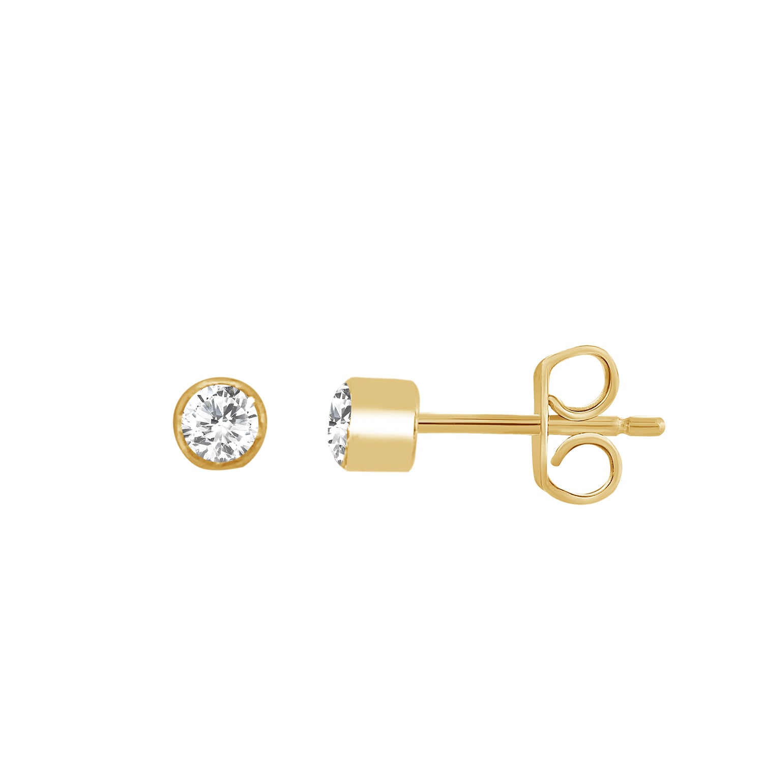 10K Yellow 0.48-0.52Ct D-Earrings