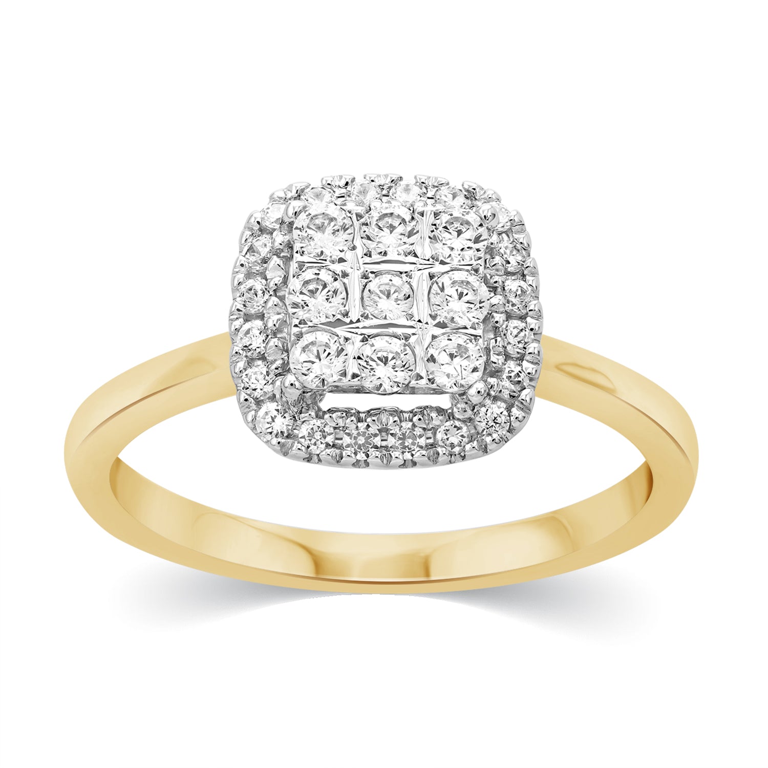 10K Yellow 0.32Ct D-Ladies Rings