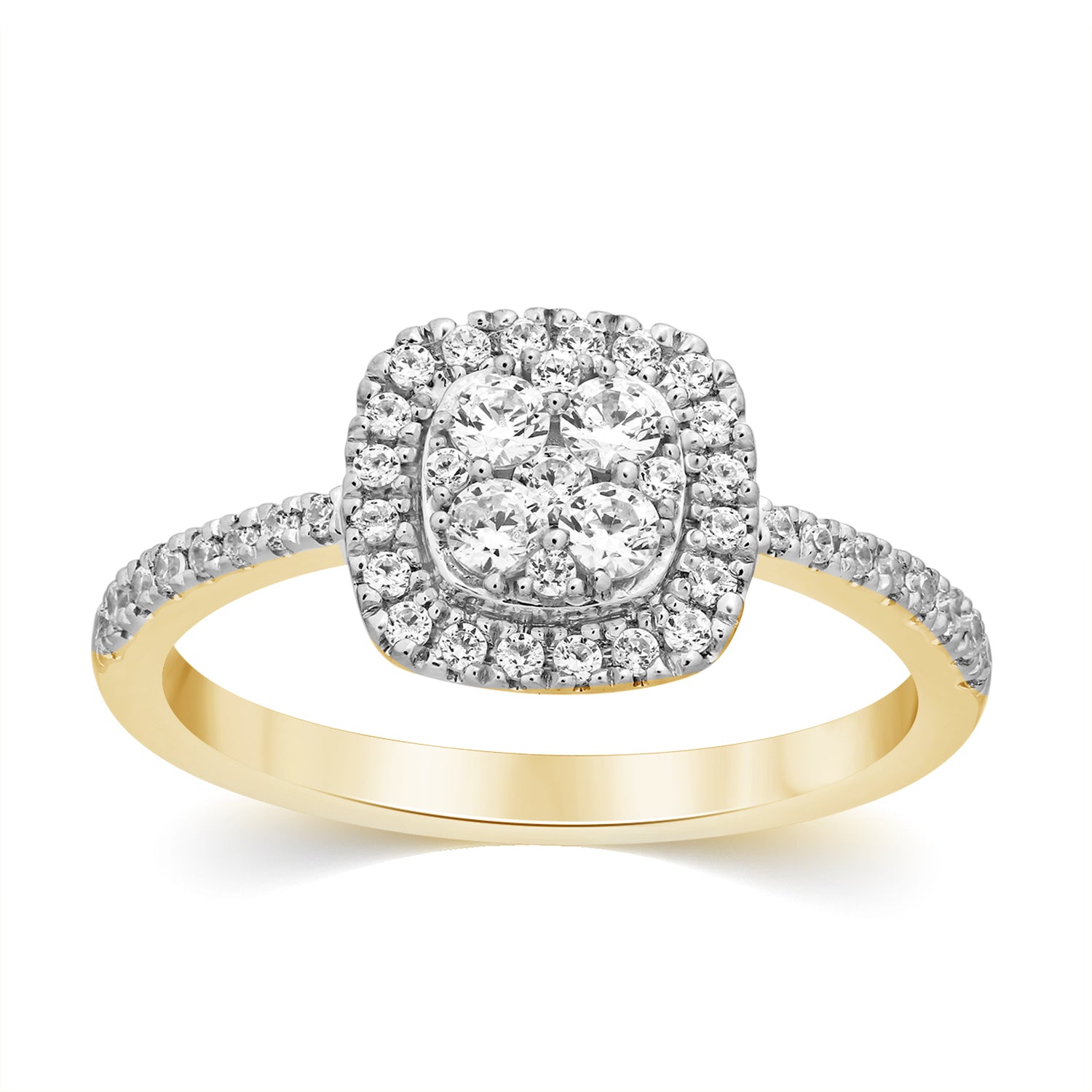 10K Yellow 0.50-0.52Ct D-Ladies Rings
