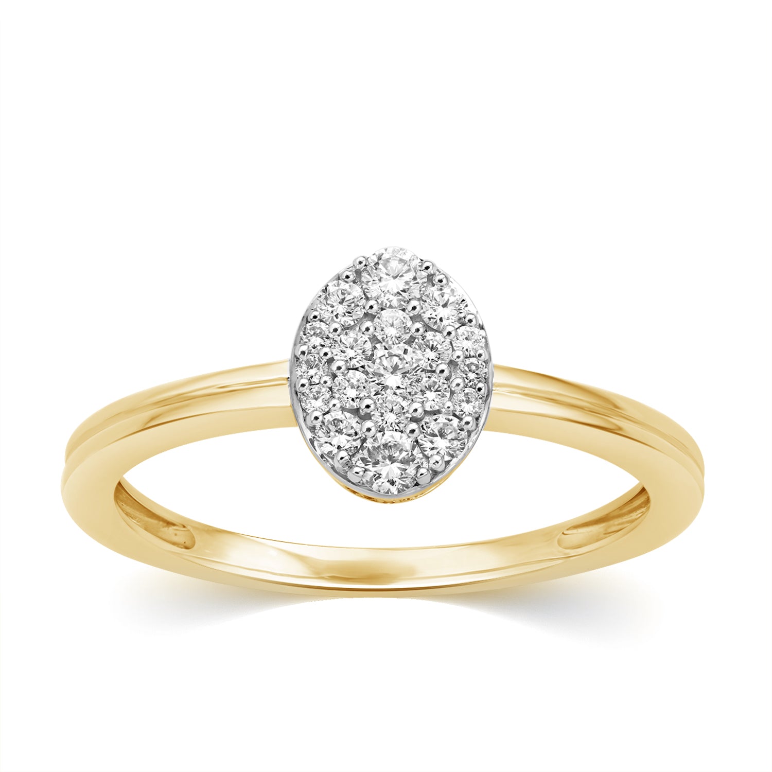 10K Yellow 0.23-0.24Ct D-Ladies Rings