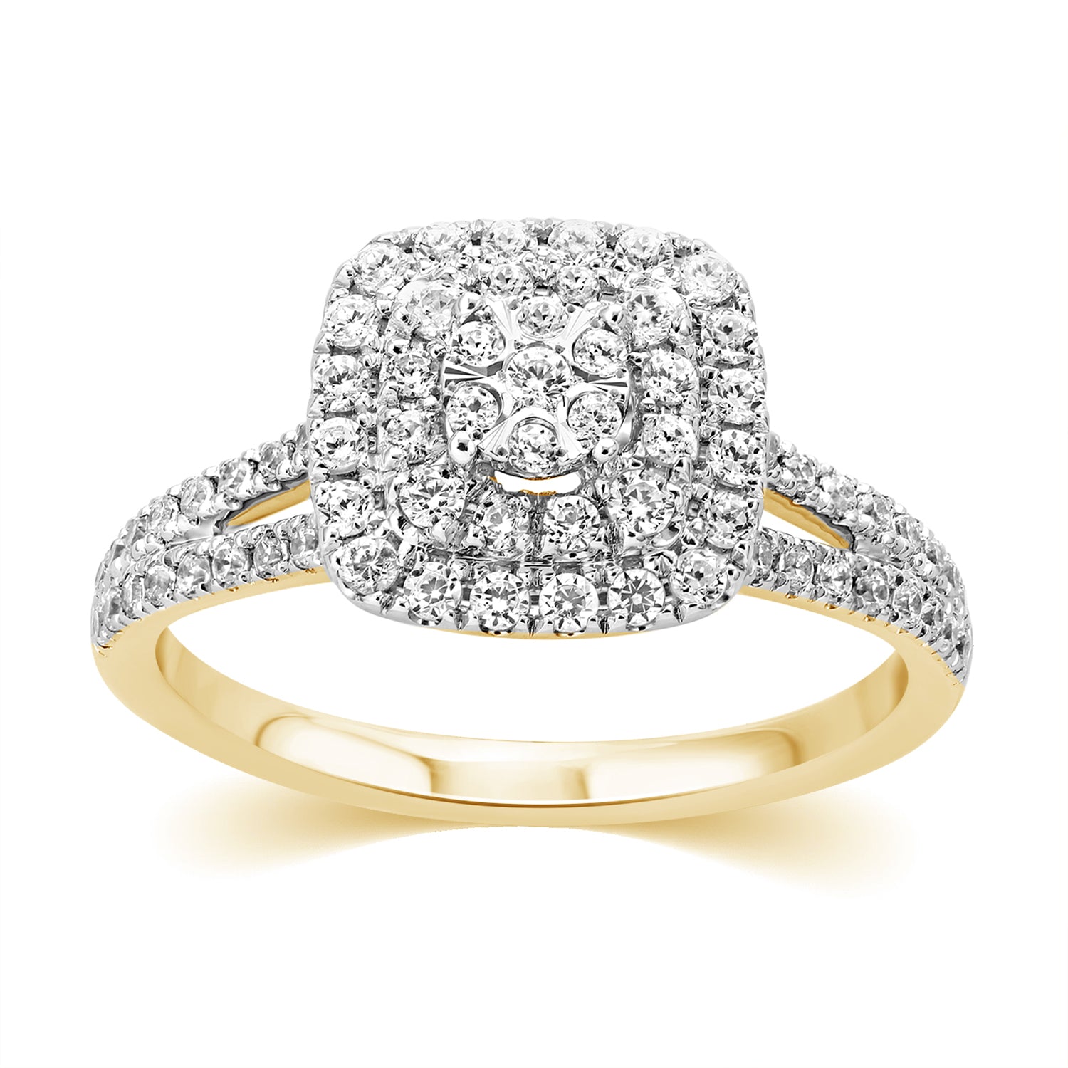 10K Yellow 0.63Ct D-Ladies Rings