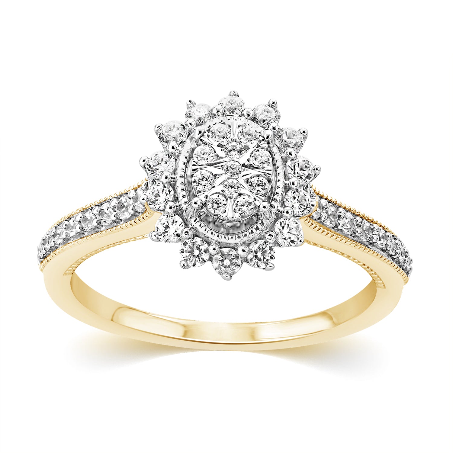 10K Yellow 0.51-0.52Ct D-Ladies Rings