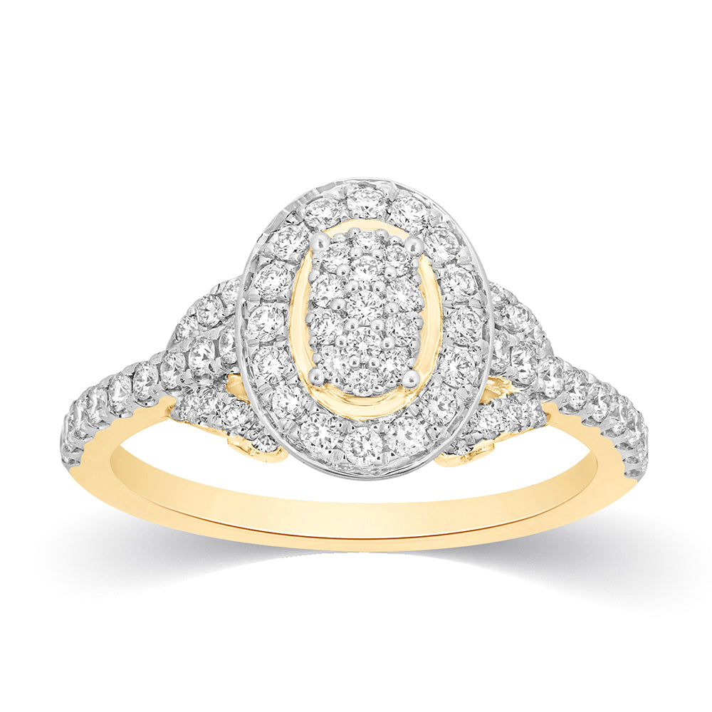 10K Yellow 0.52Ct D-Ladies Rings