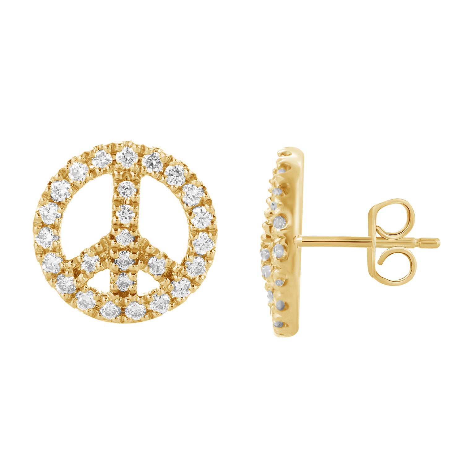 10K Yellow 0.24Ct D-Earrings