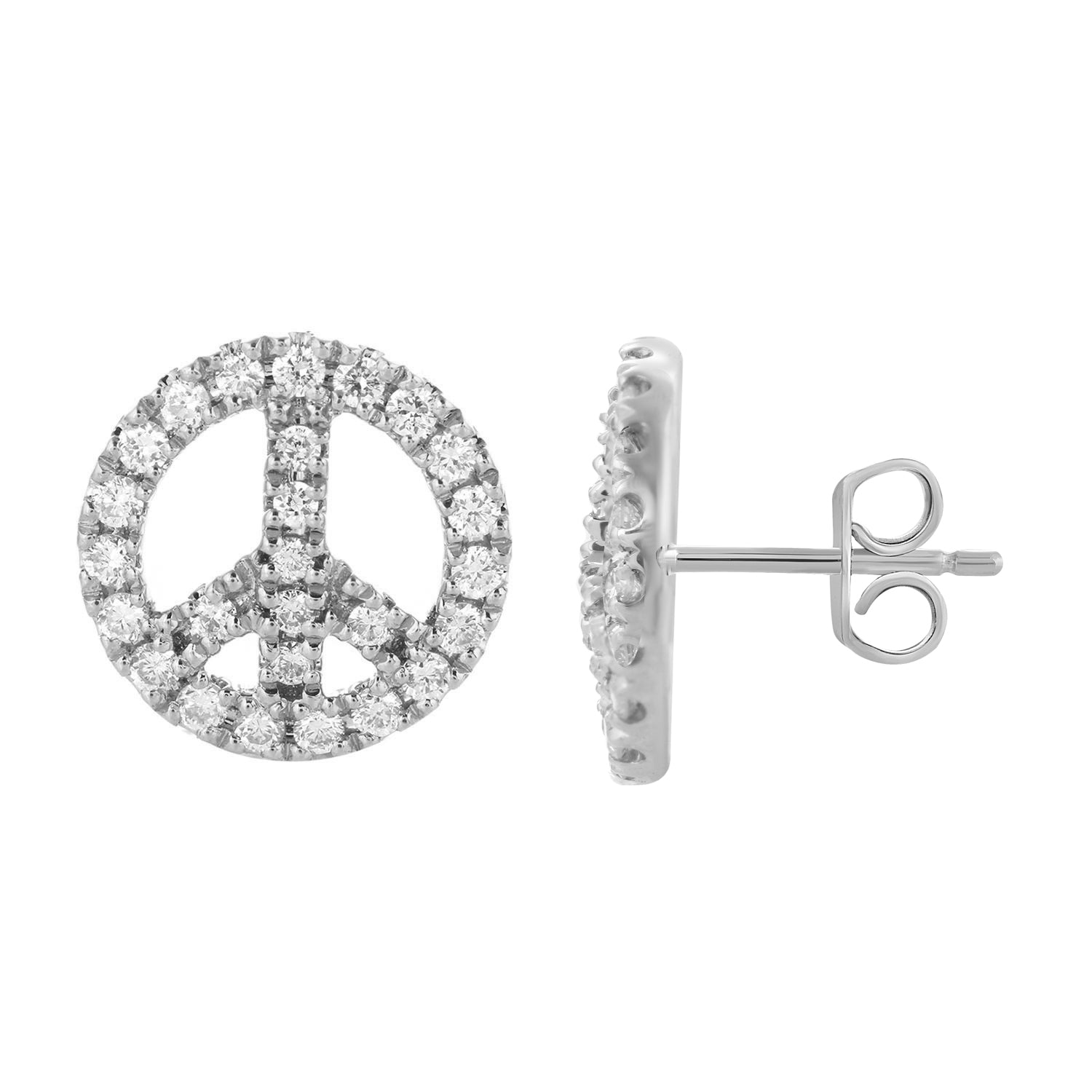 10K White 0.24Ct D-Earrings