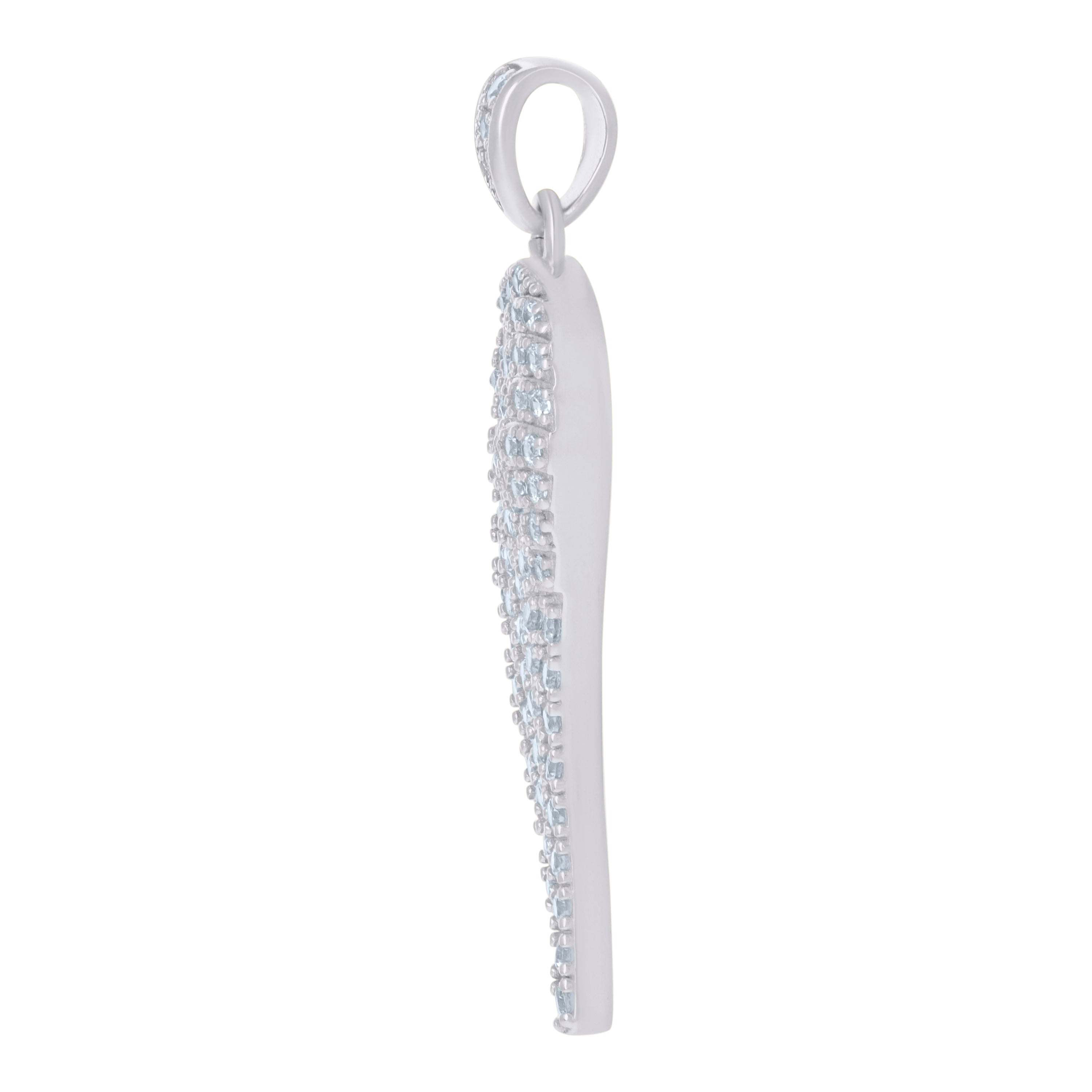 925 Sterling Silver Unisex Cubic-Zirconia Angel Wing Angel Religious Charm Pendant