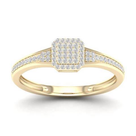 10K Yellow 0.18Ct D-Ladies Rings