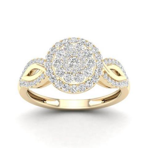 10K Yellow 0.50Ct D-Ladies Rings