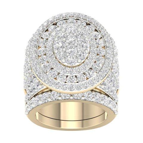 10K Yellow 6.00Ct D-Ladies Rings
