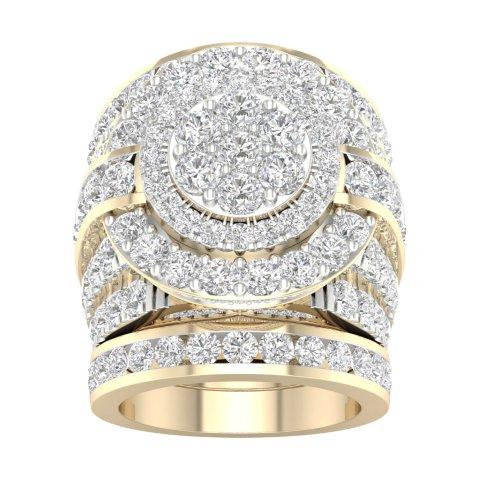 10K Yellow 6.00Ct D-Ladies Rings