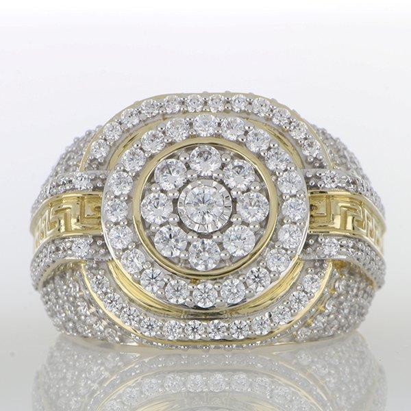 10K Yellow 3.00Ct D-Mens Rings