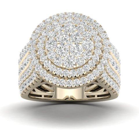 10K Yellow 2.00Ct D-Ladies Rings