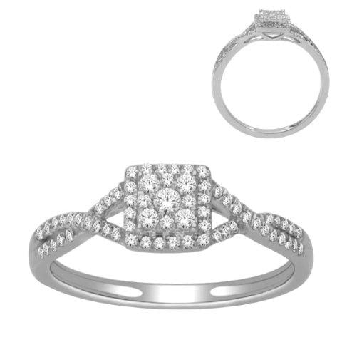 10K Yellow 0.25Ct D-Ladies Rings