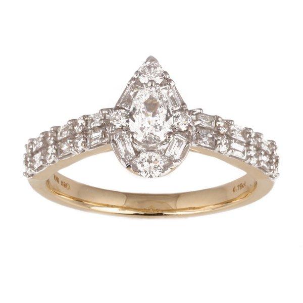 10K Yellow 0.75Ct D-Ladies Rings