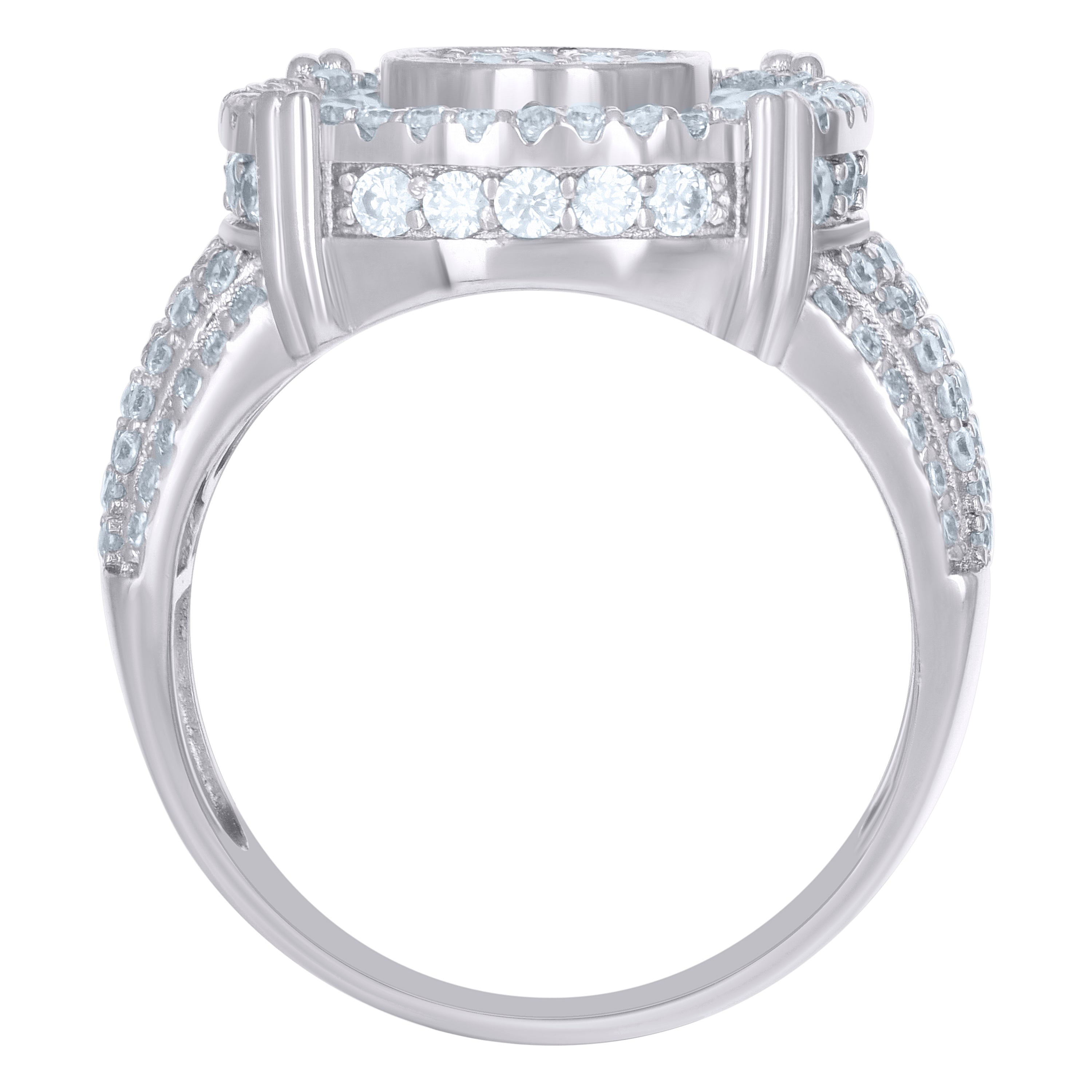 925 Sterling Silver Mens Cubic-Zirconia Fashion Ring