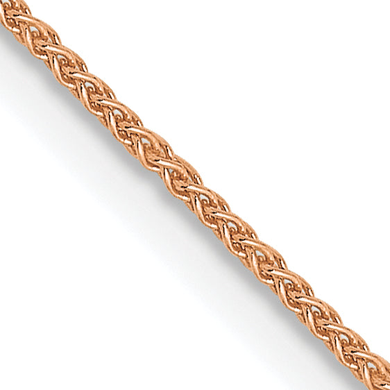 14K Rose Gold .8mm Spiga Chain
