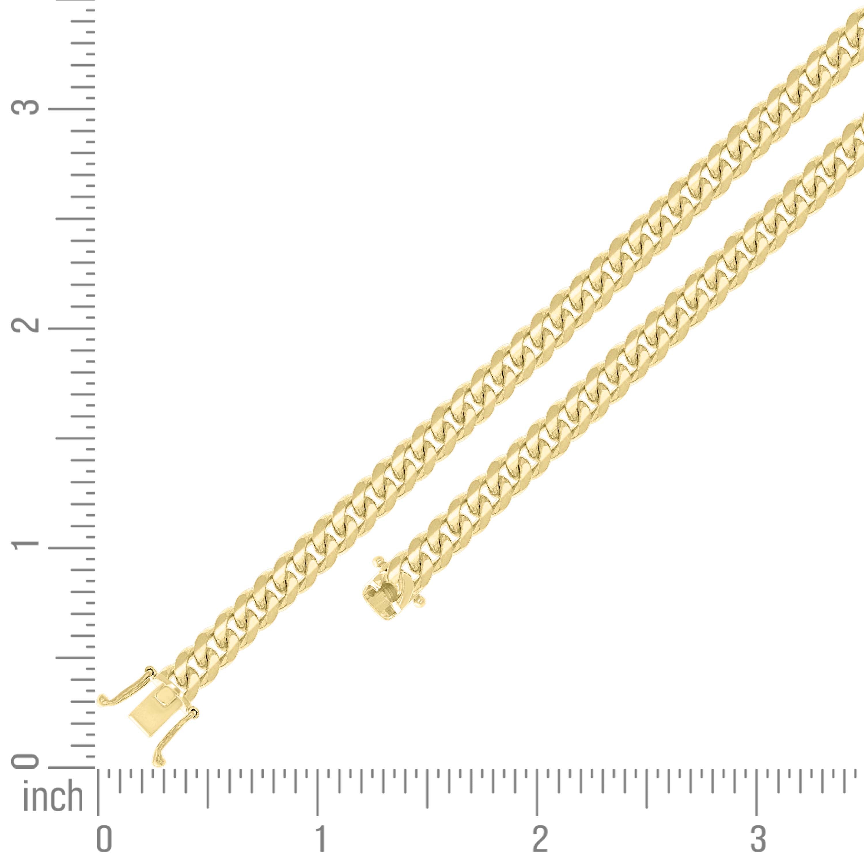 925 Sterling Silver Solid Miami Cuban Chain Silver 060 2mm