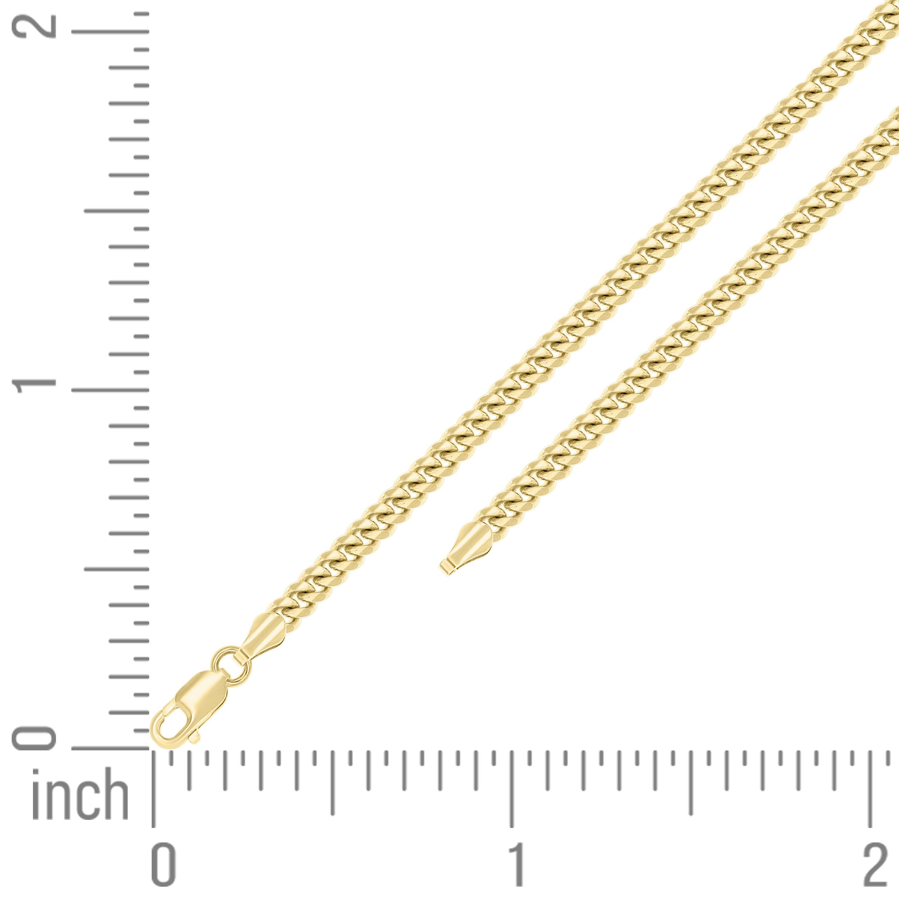 925 Sterling Silver Solid Miami Cuban Chain Silver 060 2mm